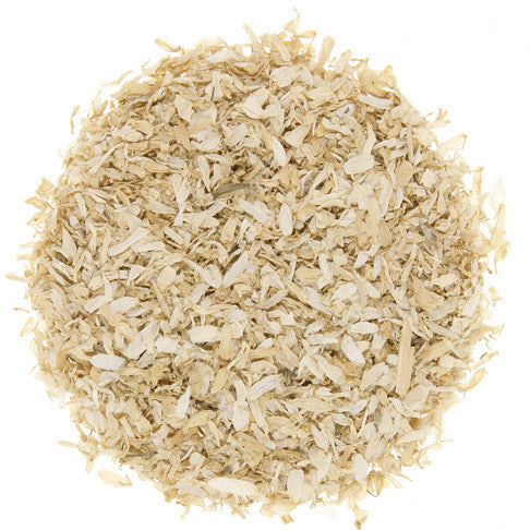 Camomile flowers and leaves