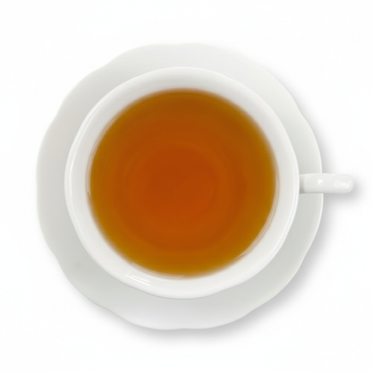 darjeeling tea, golden in cup